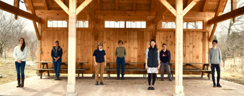 2021 staff photo: Allison Goodwin, Kim Schmidt, Erin Espinosa, Anna Kelchlin, Jennifer Johnson, Rae Axner, and Christine Savage